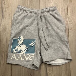 Gray Aang Avatar the Last Airbender Graphic Men's Shorts